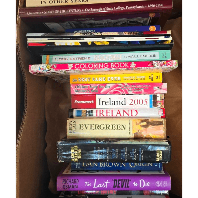 Assorted Fiction and Travel Books