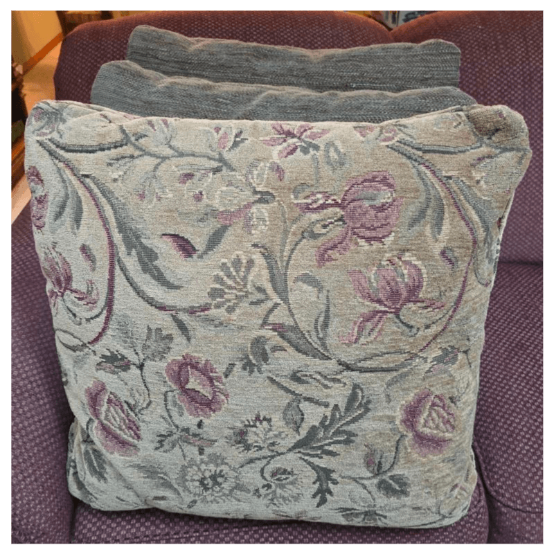 Floral Embroidered Cushion