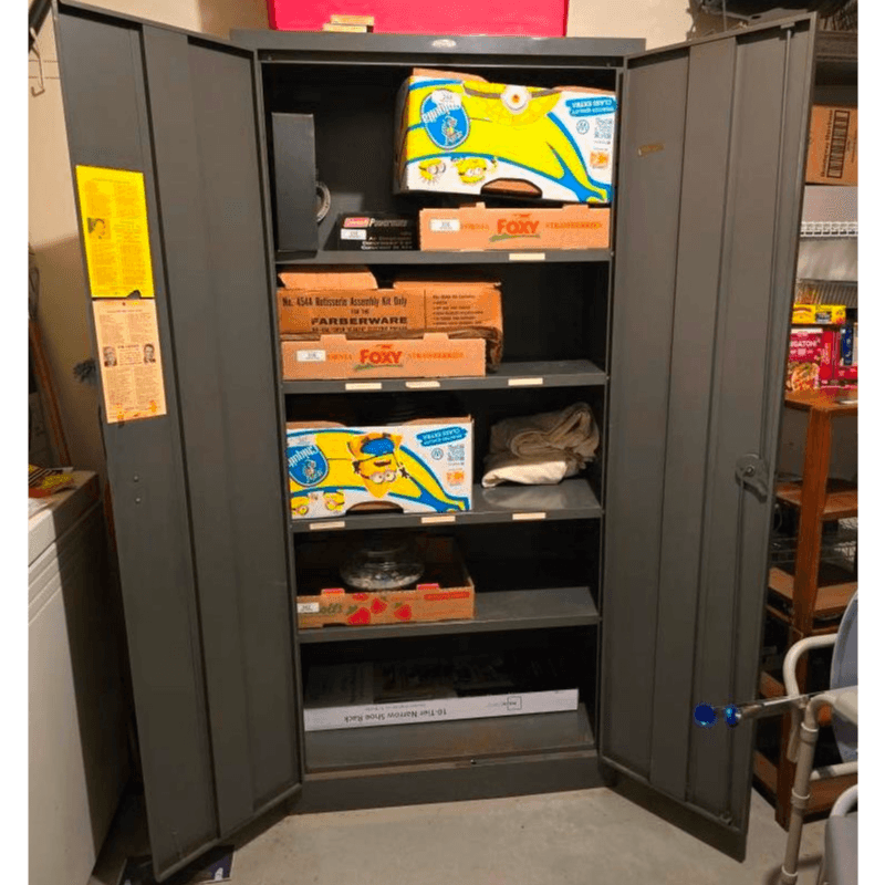 Sturdy Metal Storage Cabinet with Adjustable Shelving