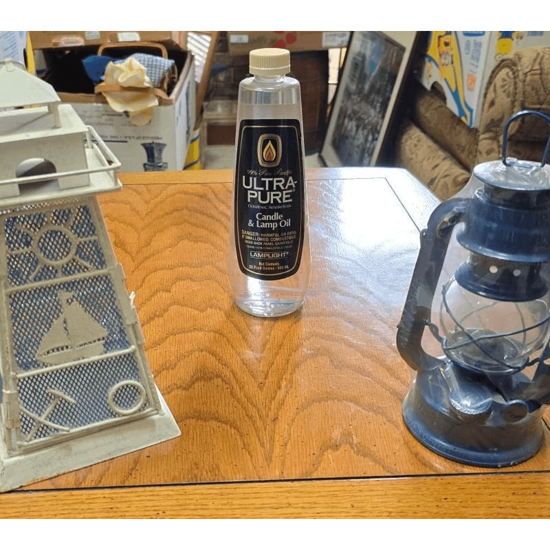 Vintage Lanterns and Oil Set