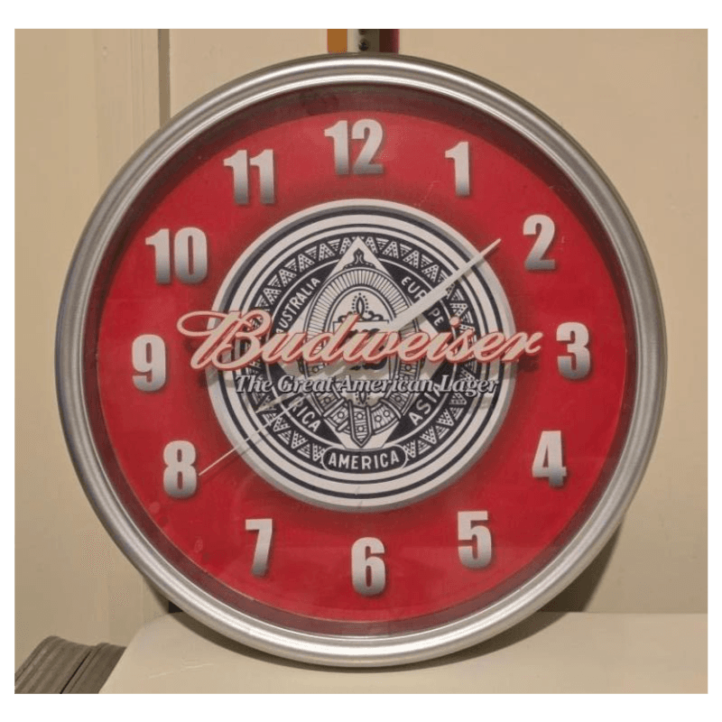 Budweiser Branded Wall Clock