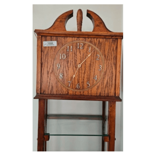 Vintage Oak Grandfather Clock - Timeless Elegance for Your Home