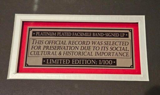 Bon Jovi Signed Platinum Record - Limited Edition Slippery When Wet