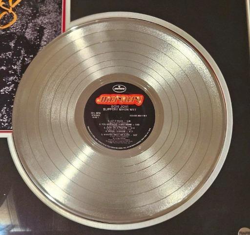 Bon Jovi Signed Platinum Record - Limited Edition Slippery When Wet