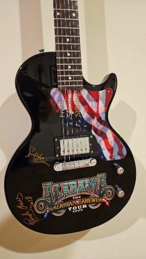 Signed Epiphone Guitar from Alabama's Farewell Tour - A Collector's Dream