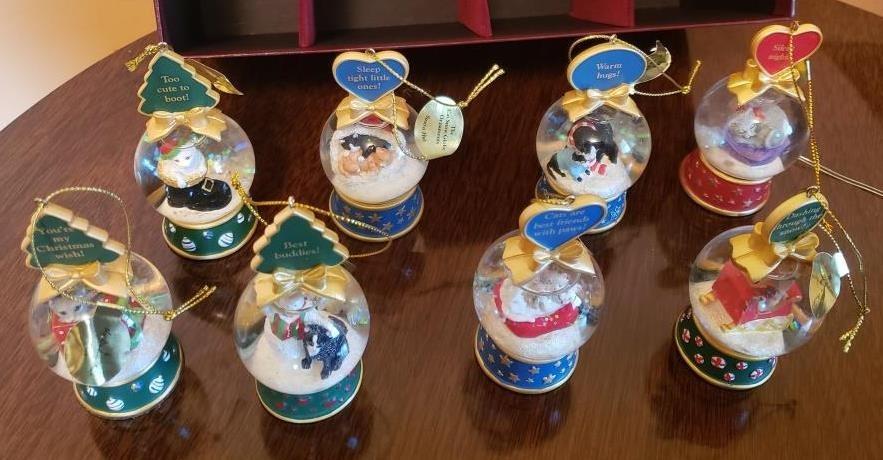 Christmas Themed Snow Globe Ornaments Collection