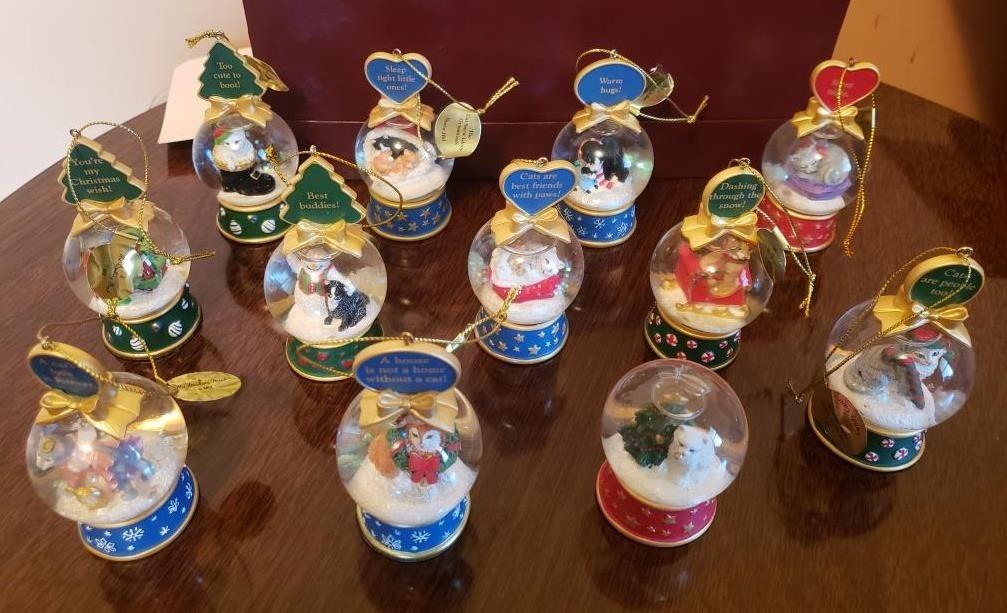 Christmas Themed Snow Globe Ornaments Collection