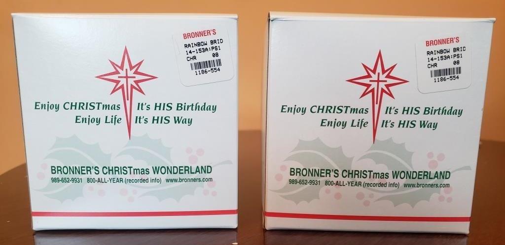 Bronner's Christmas Wonderland Rainbow Bridge Ornaments