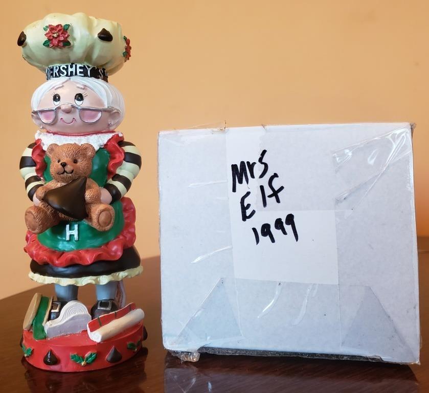 Collection of Hershey's Christmas Elf Figurines (1998-2009) - Festive Holiday Decor