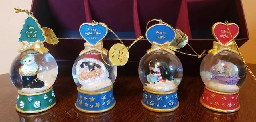 Christmas Themed Snow Globe Ornaments Collection