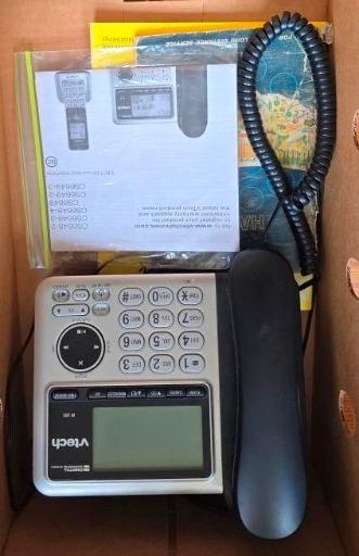 Vintage Vtech Corded Telephone with User Manual - Classic Communication Device