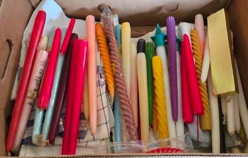 Vibrant Assortment of Decorative Candles - Perfect for Home Decor and Events