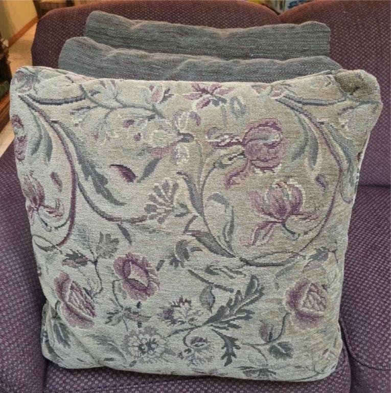 Floral Embroidered Cushion