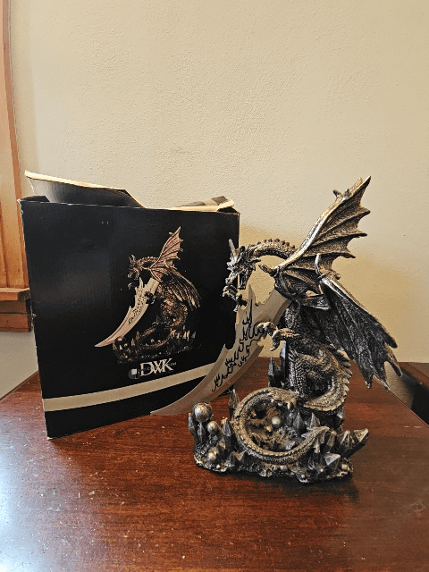 Dragon Statue with Sword