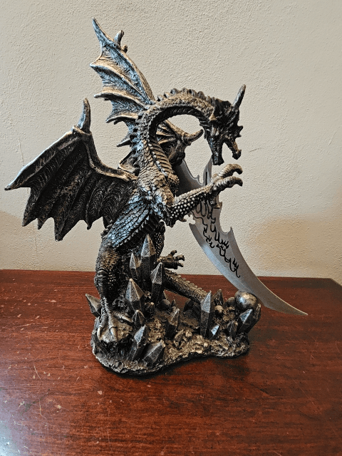 Dragon Statue with Sword