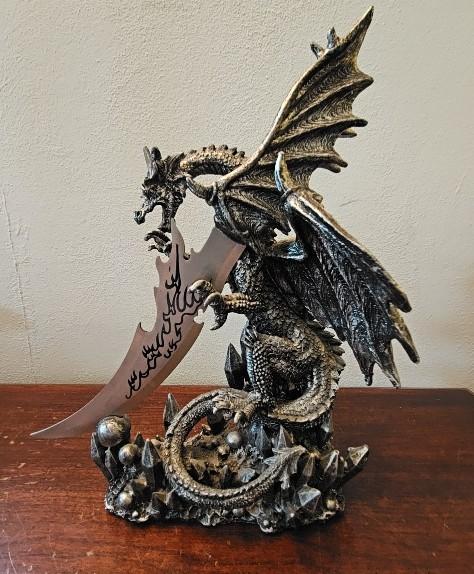 Dragon Statue with Sword