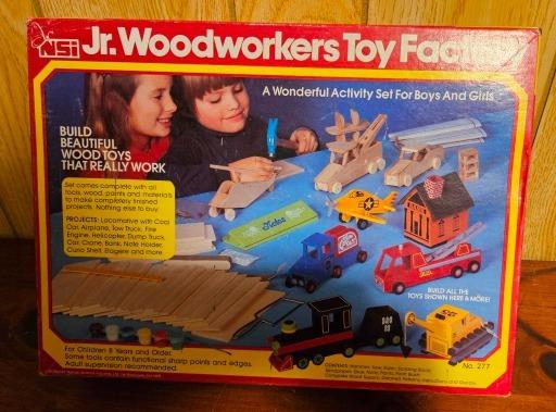 Vintage Jr. Woodworkers Toy Factory Set - A Timeless Crafting Adventure for Kids