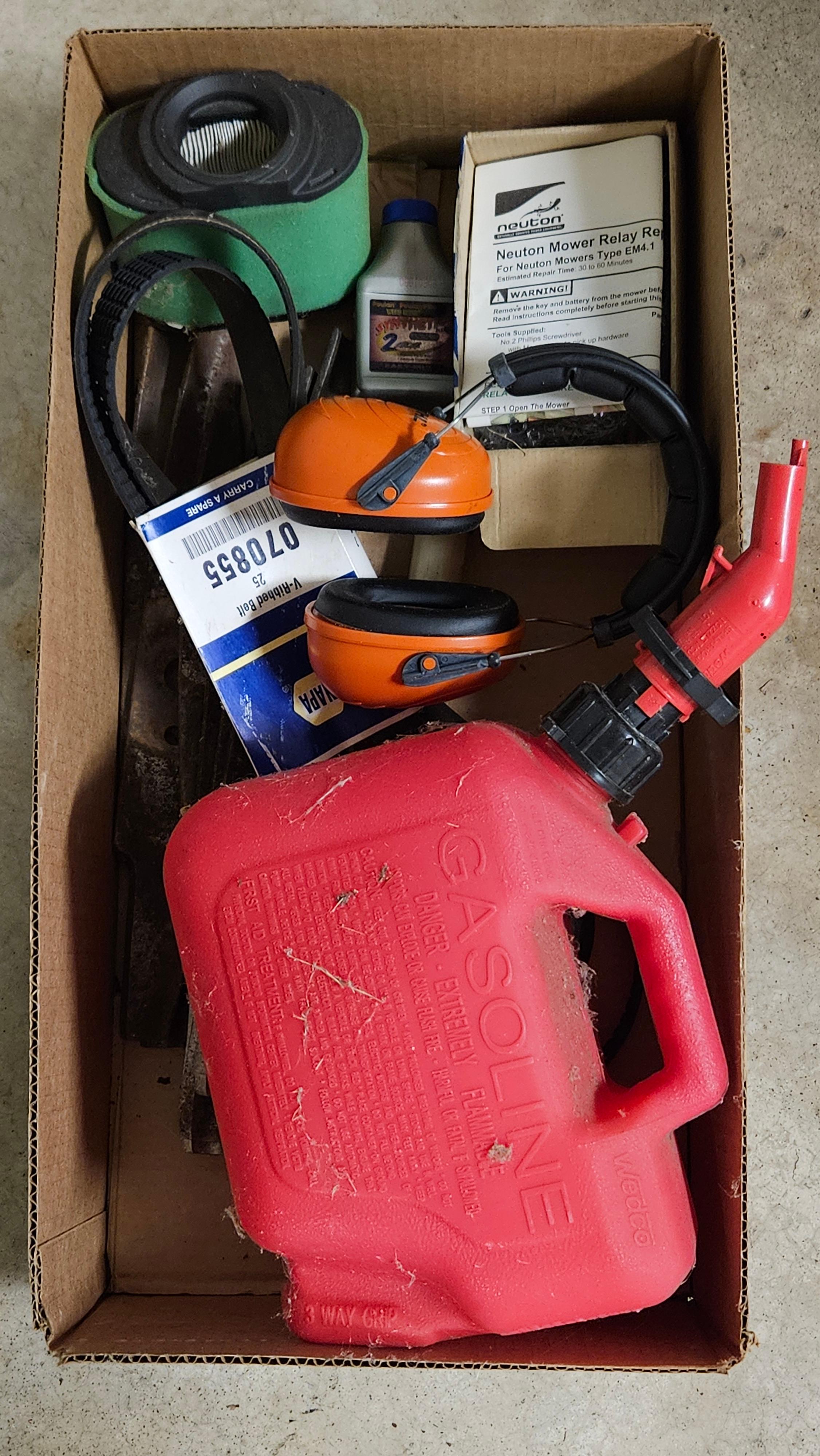 Neuton Cordless Lawn Mower and Accessories