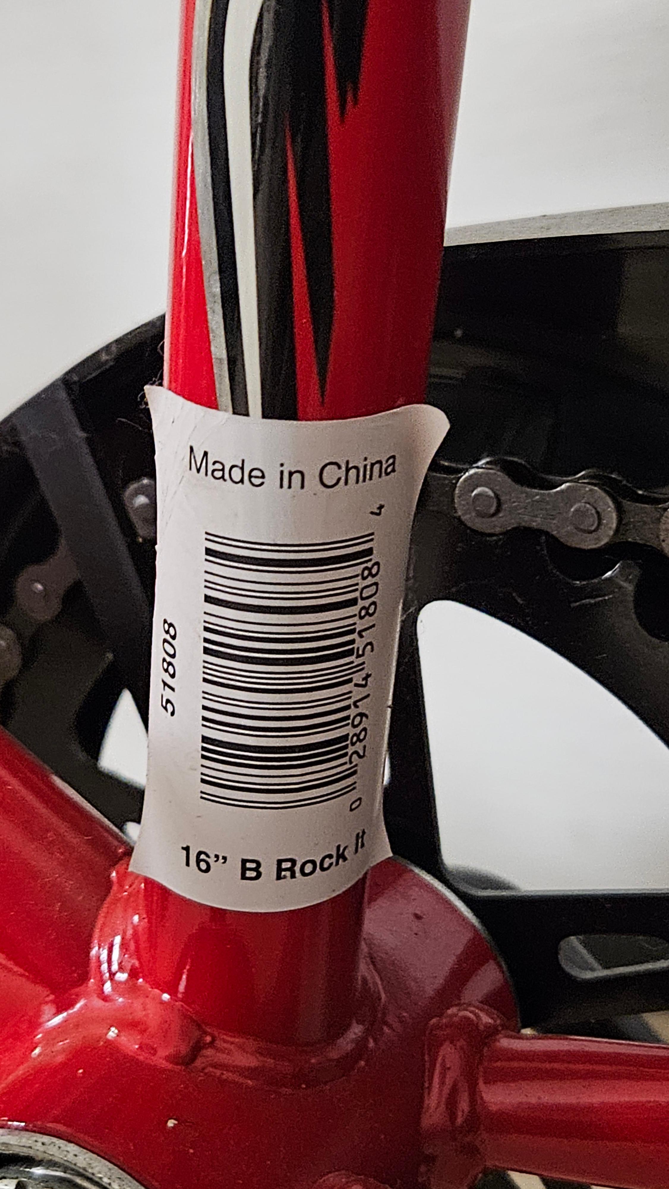 16" Rock It Bicycle with Helmet