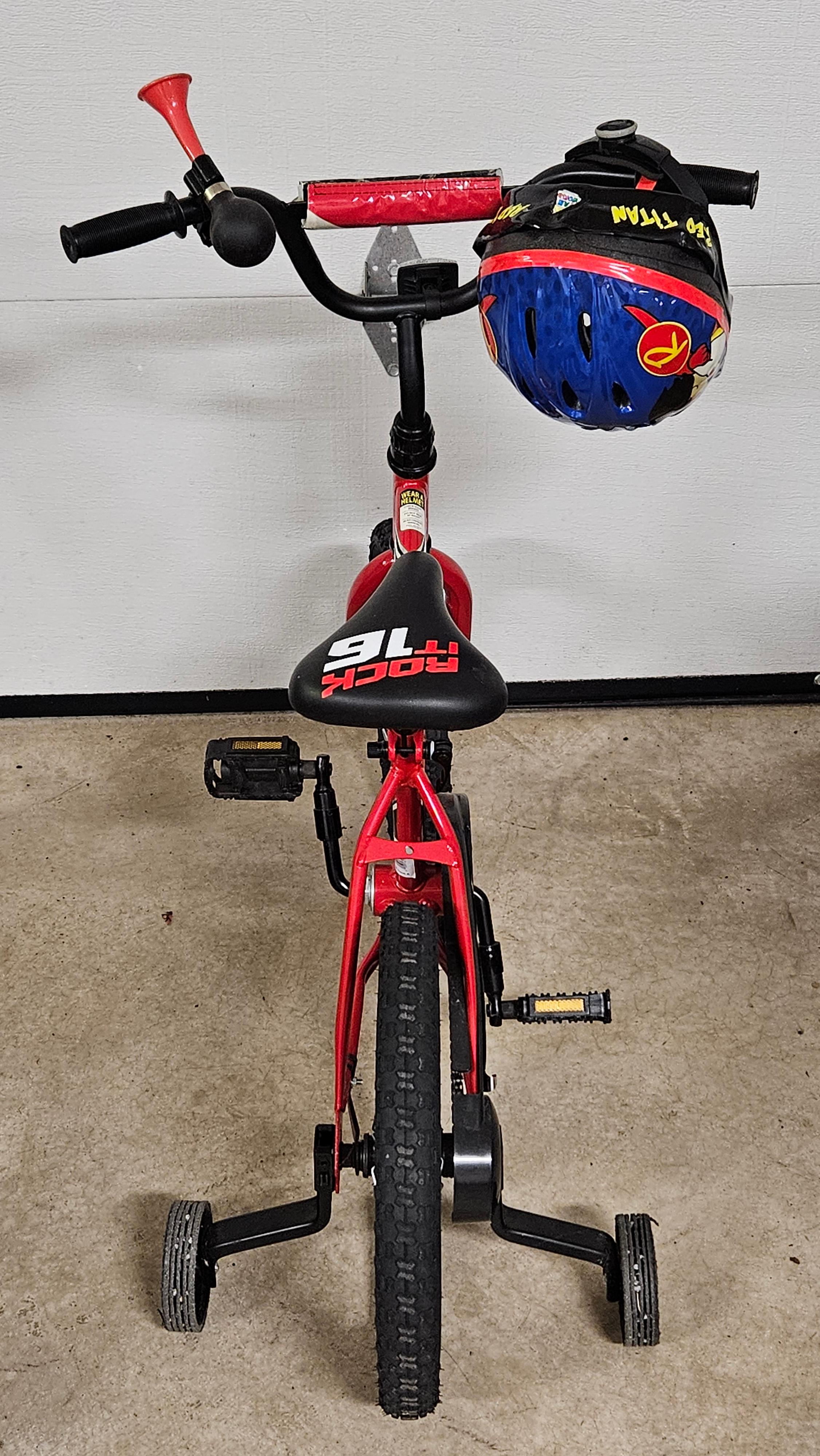 16" Rock It Bicycle with Helmet