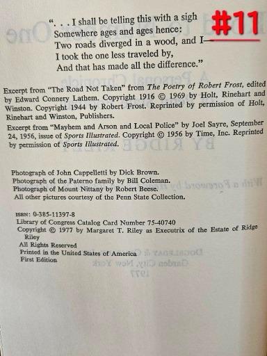 Road to Number One: Autographed 1977 Penn State Football Book