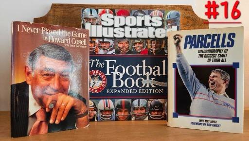 Collection of Sports Books Including Autobiographies and Football Reference