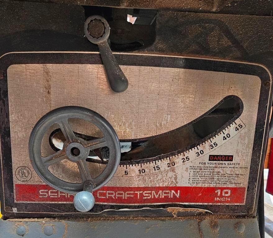 Vintage Craftsman 10-Inch Table Saw - A Woodworker's Essential