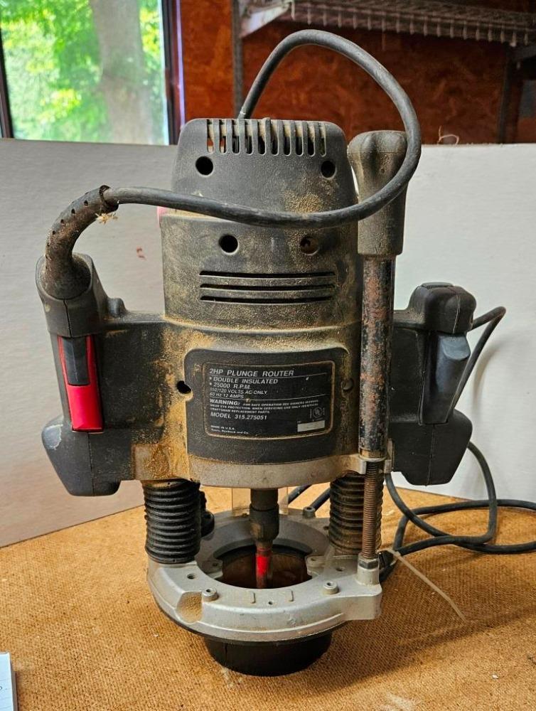 Sears Craftsman Industrial Plunge Router - 2HP Power Tool