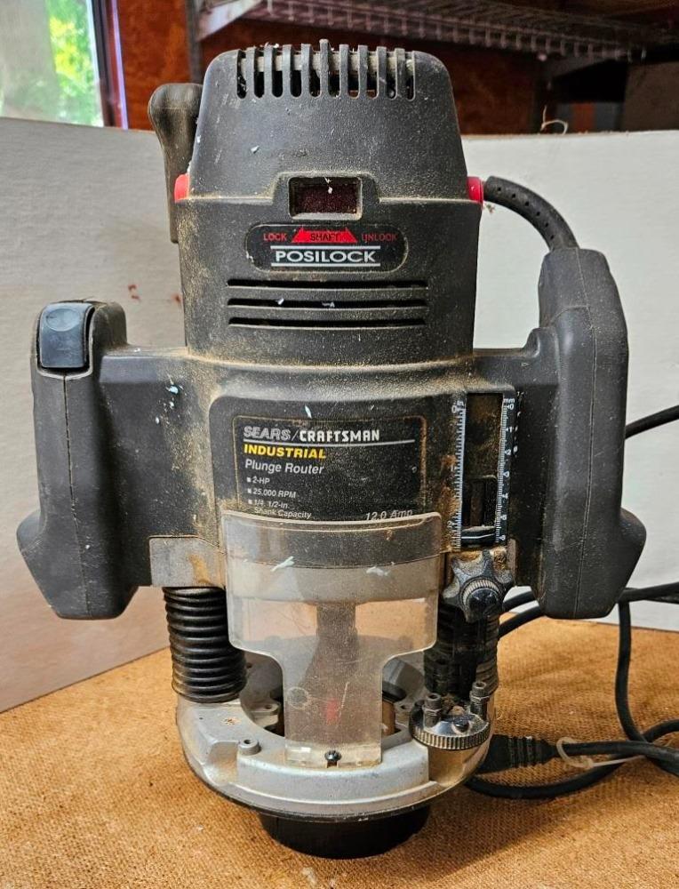Sears Craftsman Industrial Plunge Router - 2HP Power Tool