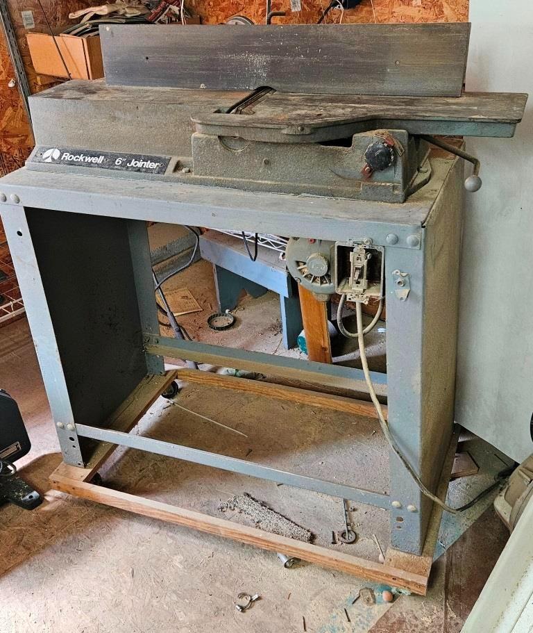 Vintage Rockwell 6" Jointer - A Woodworker's Essential Tool