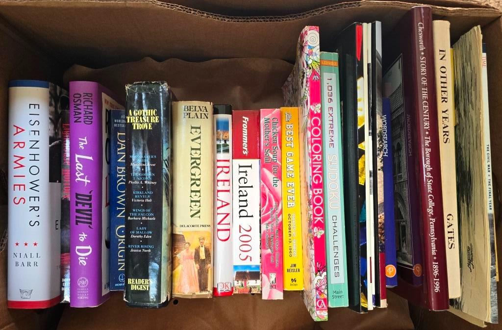 Assorted Fiction and Travel Books