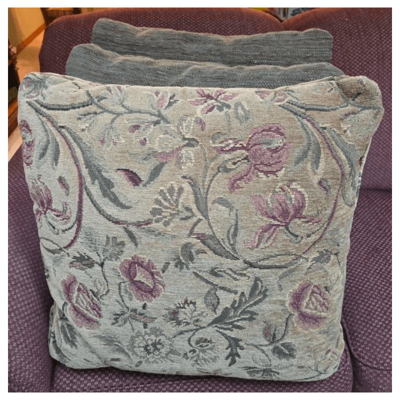 Floral Embroidered Cushion